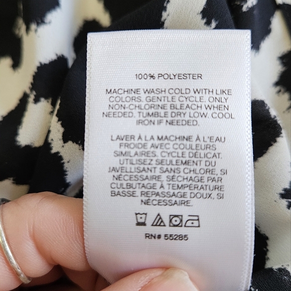 EXPRESS Cheetah Print/mesh Camisole In Black/white. Size XS - Picture 9 of 9